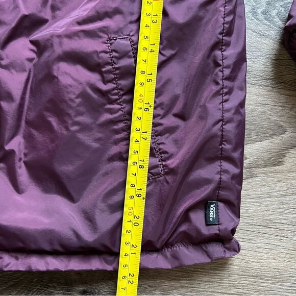 Vans Red Torrey Lined Snap Front Windbreaker Jacket Coat Youth size Medium - Picture 9 of 9